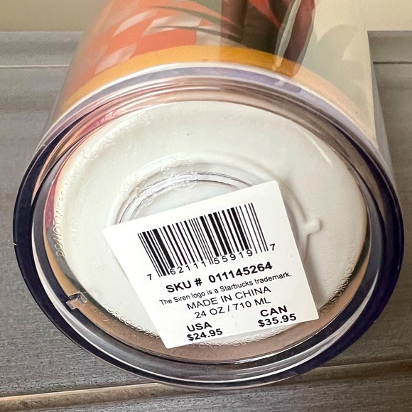 NWT Starbucks Fall 2023 24 Oz Venti Tumbler Manuela Guillén Hi Holla Tumbler! - Picture 4 of 5